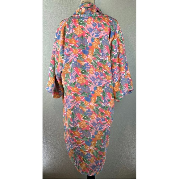 Vintage 90’s / Y2K Victorias Sectet Gold Label Floral Robe, size Medium / OS - Picture 4 of 10